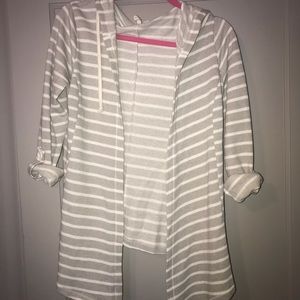 Sweatshirt cardigan